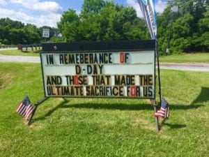D-Day Sign at Aqua Pros